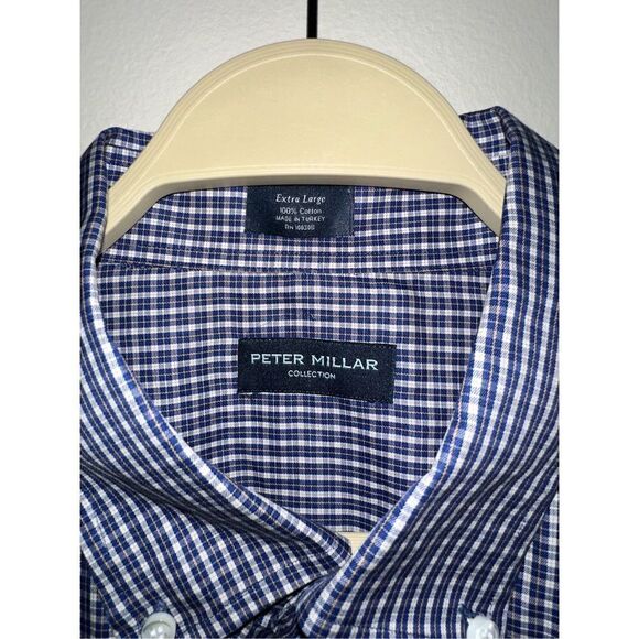 Men's Peter Millar Multicolor Striped Print Button-Down Shirt XL 100% Cotton - Picture 2 of 4